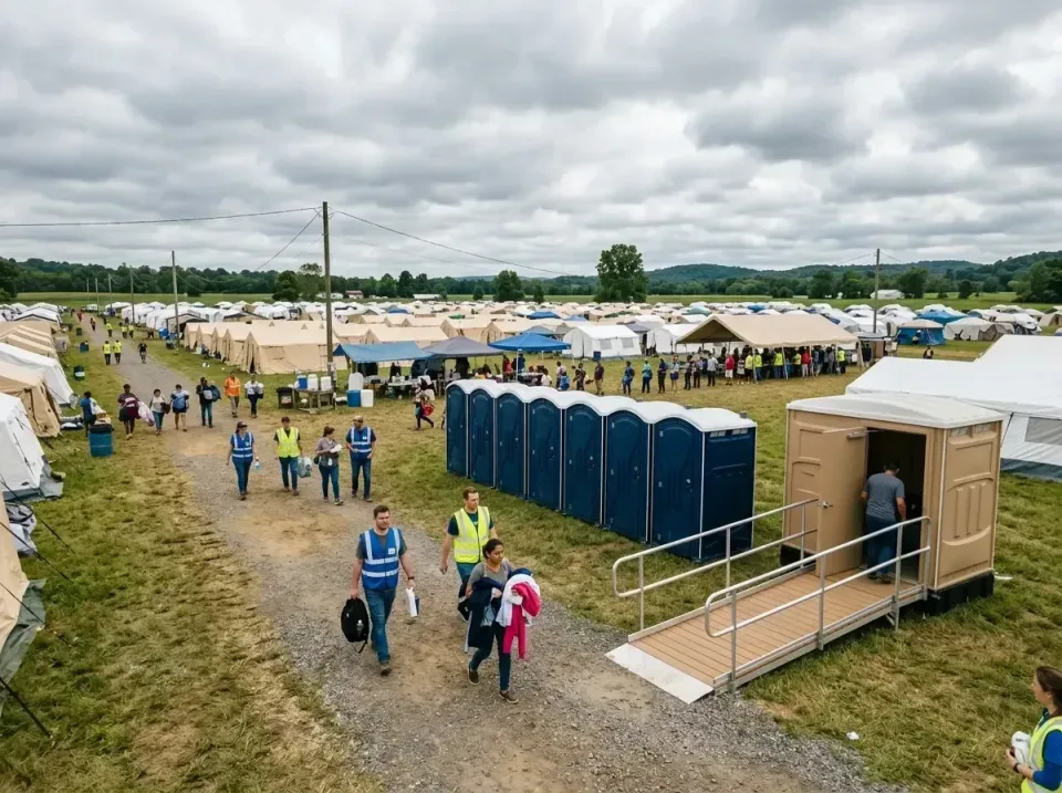 disaster-relief-camp-restrooms-010 — frequently asked questions, Dumpster & Portable Bathrooms Rental in Marion, IL
